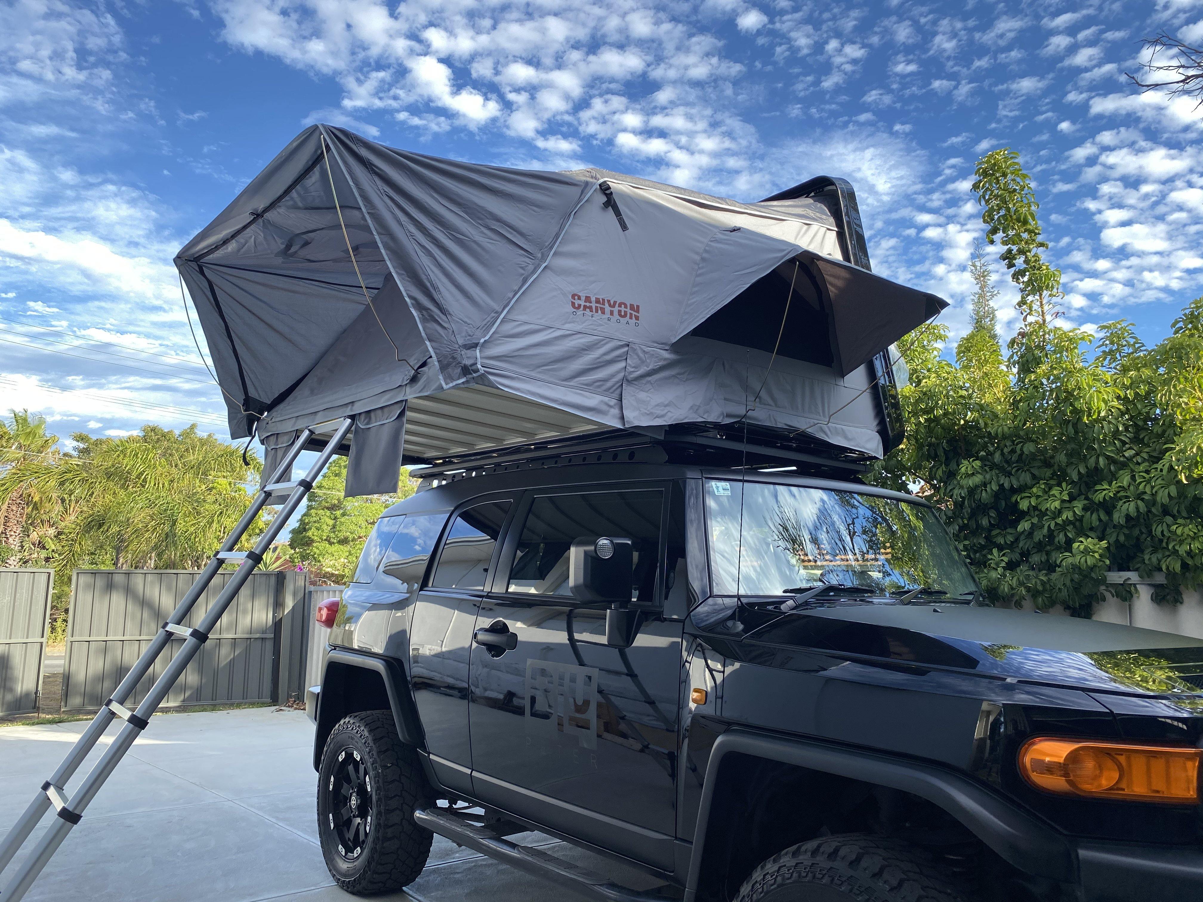 Rooftop Tent/ Tubrack/ Rollercover Package - 4 Person Hard Shell Tent (ABS SHELL) - Image 4