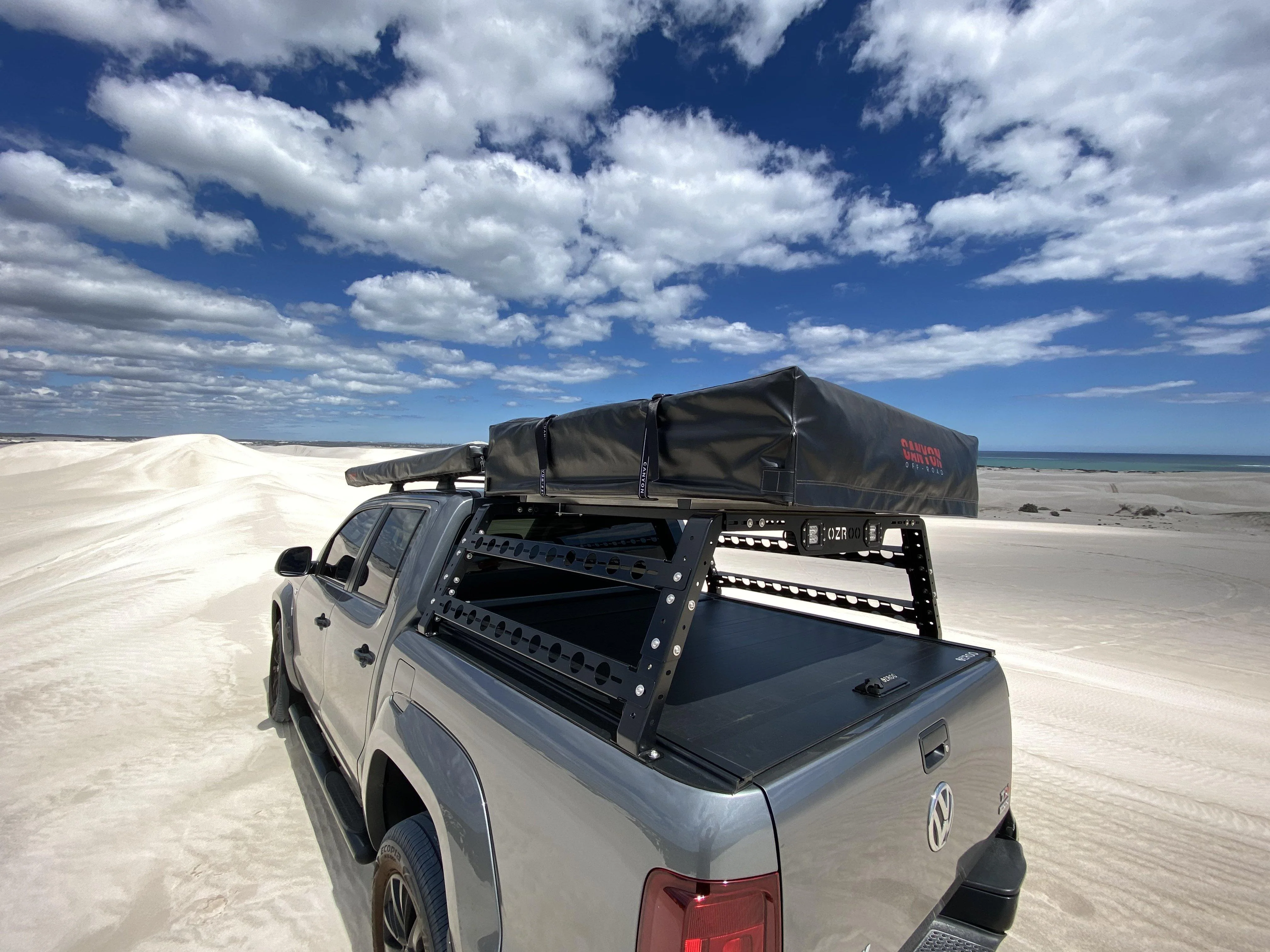 Rooftop Tent & Tubrack Package - 2 Person Soft Shell Tent (PANORAMA Long Style) - Image 3